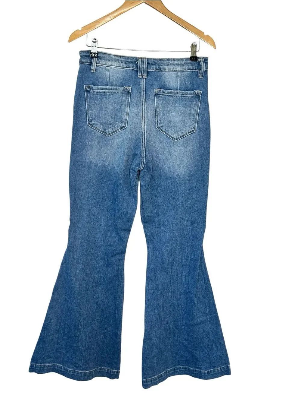 Kancan ultra high rise super flare jeans size 28 - Picture 2 of 6